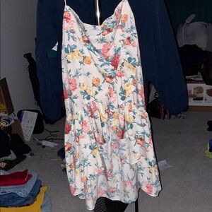 Floral Asymmetrical Skirt